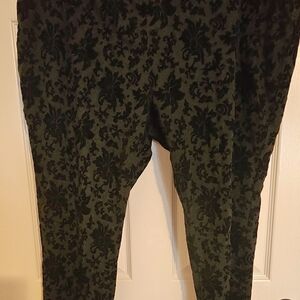 Faded Glory Black Patterned Pants